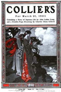 Collier's cover, "containing a story of a Japanese Life by John Luther Long
