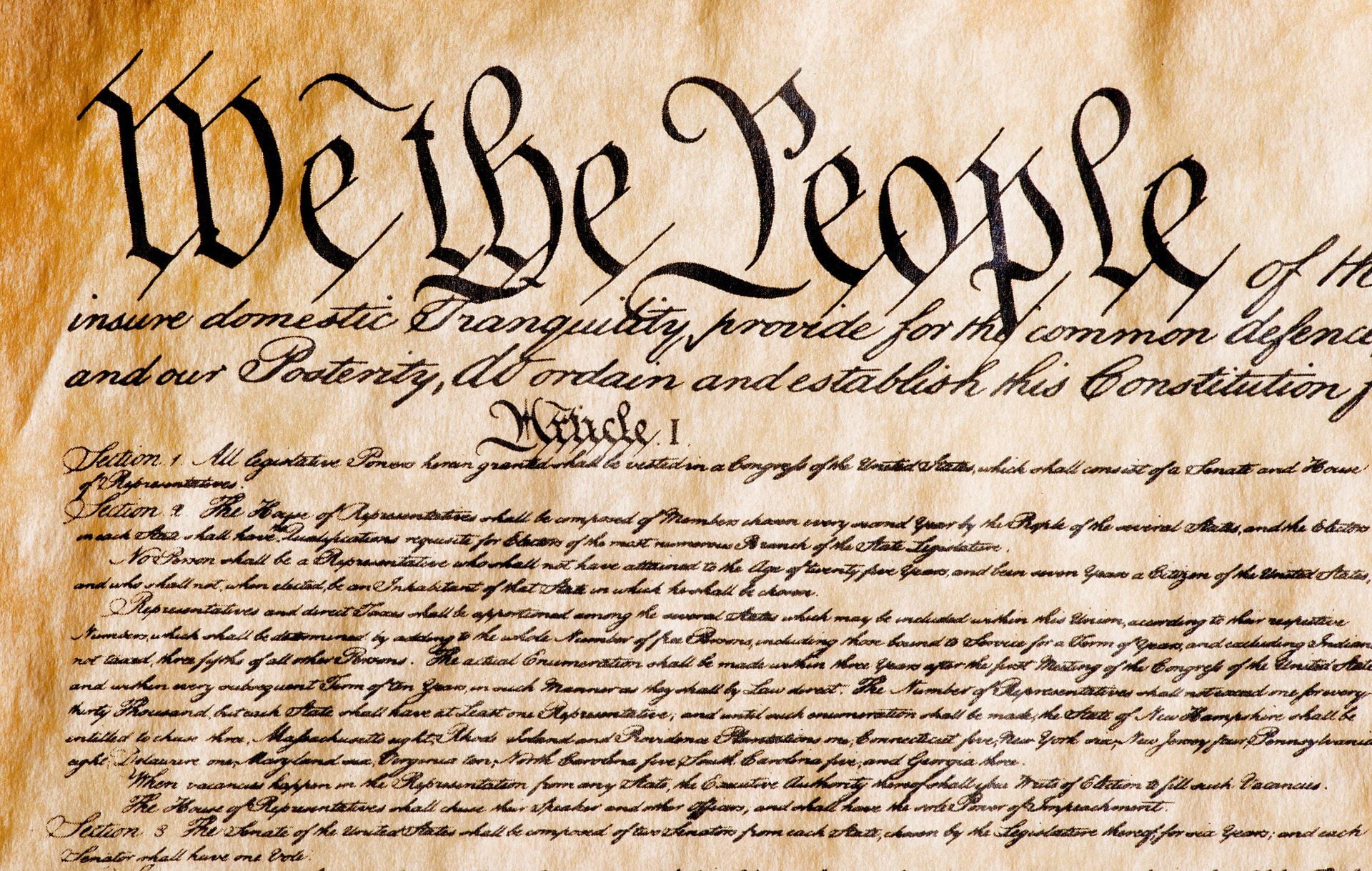 We the People, the Constitution of the United States